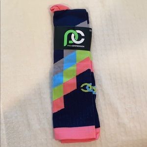 Pro Compression Chevron Neon socks